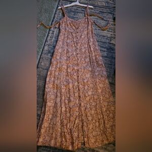 Faherty Kendall Maxi Dress in Bronze Riviera Floral